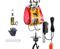 2 in 1 Electric Hoist Winch 1100 lbs Wireless Remote Control