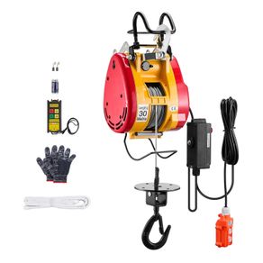 2 in 1 Electric Hoist Winch 1100 lbs Wireless Remote Control