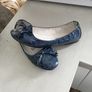 Flat navy colour girls shoes  (size UK 4, EU 37) Image 4