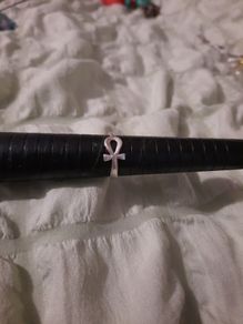 silver cross ring