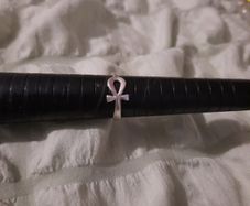 silver cross ring