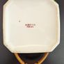 Vintage Kireina Japanese Porcelain Biscuit Barrel with Wicker Handle Image 9