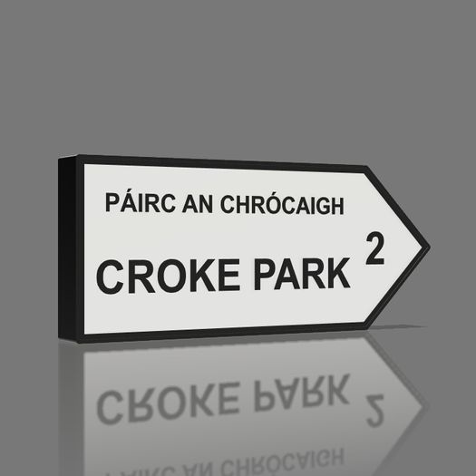 Custom Irish Roadsign Lightbox