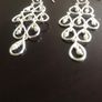 Sterling silver earrings with pearls Image 4