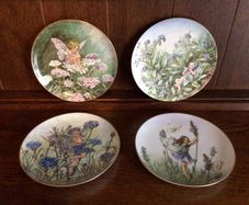 Cicely Mary Barker 1980s Decorative Fairy Plates x 4