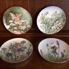 Cicely Mary Barker 1980s Decorative Fairy Plates x 4