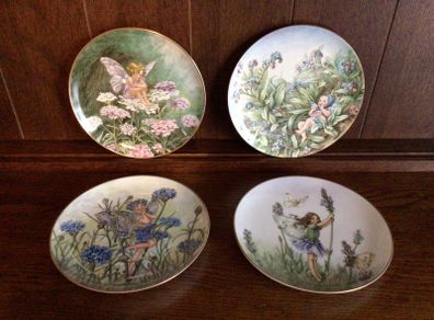 Cicely Mary Barker 1980s Decorative Fairy Plates x 4