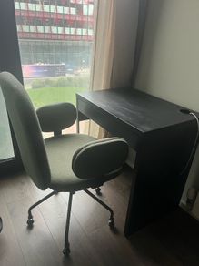 Boucle office chair