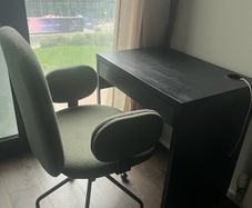 Boucle office chair