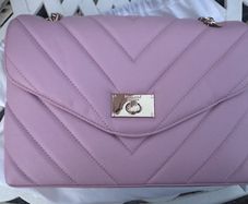 Moncrief London Cathryn Leather Shoulder /Crossbody Bag Soft Pink