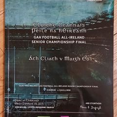 2016 Mayo v Dublin programme - drawn All Ireland final