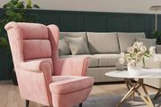 Armchair Pink Velvet