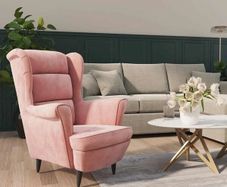 Armchair Pink Velvet