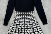 Exquisite Karen Millen Geo Print Knit A Line Dress