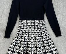 Exquisite Karen Millen Geo Print Knit A Line Dress