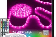 LED Strip Lights 10m RGB Colour Changing LED Lights for Bedroom, LED Lights Strip with Remote and Control Box, Living Room TV Kitchen DIY Decoration, 2 Rolls of 5m (FREE POSTAGE)