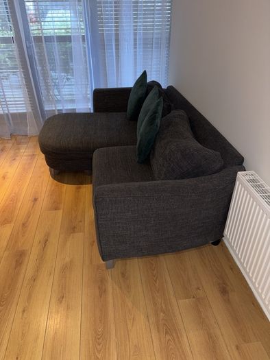 Grey Right Hand side L-shaped couch