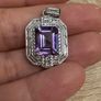Silver Amethyst pendant Image 3