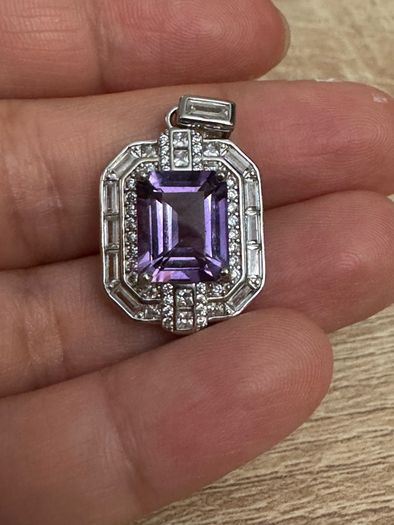 Silver Amethyst pendant