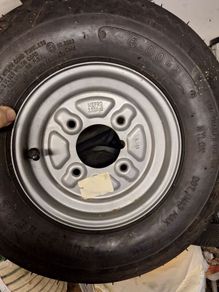 Trailer wheel and tyre