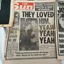 5x John Lennon Beatles death headline newspapers Image 3