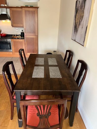 Dining Table With Chairs (solid wood)
