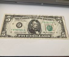 USA 1985 5 Dollars banknote