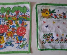 Two Vintage Child's Handkerchiefs