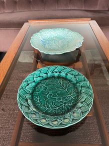 Pair of Late Victorian Collectors Cabbage Plates