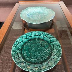 Pair of Late Victorian Collectors Cabbage Plates