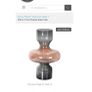 Smoky 2 tone glass shaped vases or decorative glassware pieces Image 5