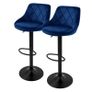 2 x  Bar Stool  velvet high quality  well-upholstered Image 7