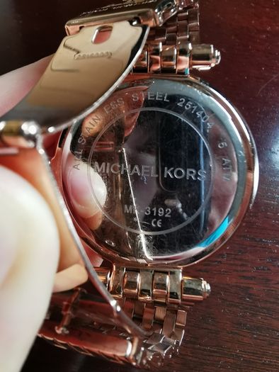 Michael Kors ladies' rose gold-plated bracelet watch
