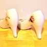 Vintage White Ladies Shoe Ornaments Image 4