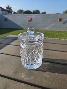 Vintage Waterford Crystal Lidded Preserve Jar