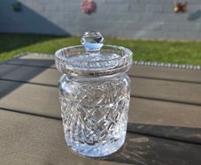 Vintage Waterford Crystal Lidded Preserve Jar