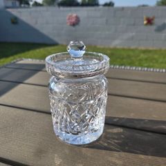 Vintage Waterford Crystal Lidded Preserve Jar
