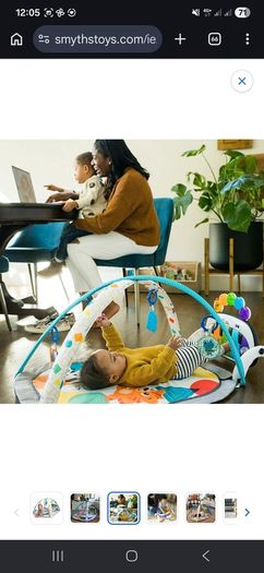 Baby Einstein 4-in-1 Kickin' Tunes Music and Language Discovery Baby Gym Tummy Time