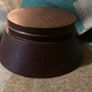 Pair of glass cloche (bells) on wooden bases. New Image 5