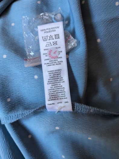 Gallery Blue Ruffle Blouse.  S.18.  B.N.W.T.