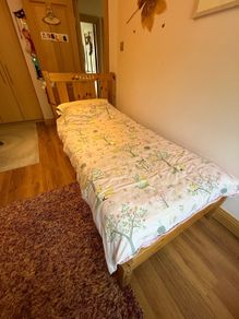 Solid Wood Bed & Mattress