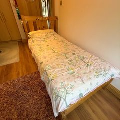 Solid Wood Bed & Mattress