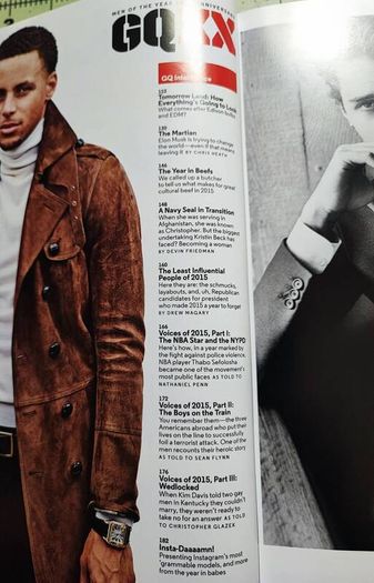 GQ 20th Anniversary Man of the Year
