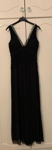 Long black cocktail Dress