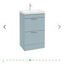Vanity unit with basin, tap and waste Image 4