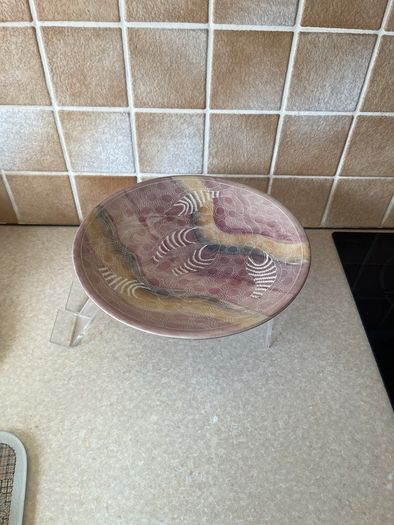 African Soapstone Hand carved 10.5" Bowl & 7.5" long Swan shaped soapstone