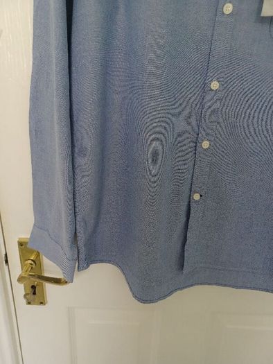 New Mens Slim Fit Oxford Shirt Size Large