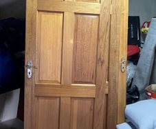 10 Solid Teak 6 panel doors
