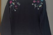 Charanga Navy girls long sleeve top with embroidery details Size 4-5 EUC