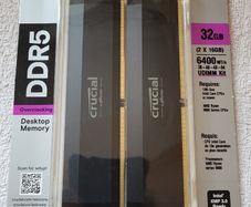 Crucial Pro 32GB (2x16GB) DDR5 6400MHz Desktop RAM Kit - Brand New Sealed
